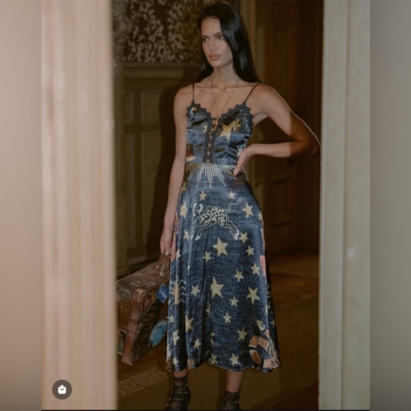 *RARE* Lenni Tarot Midi Dress Zodiac print - Picture 4 of 5